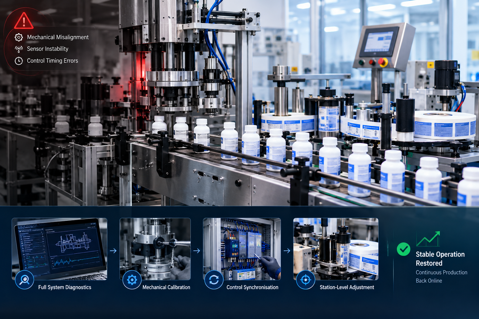 Capping & Labeling Line
