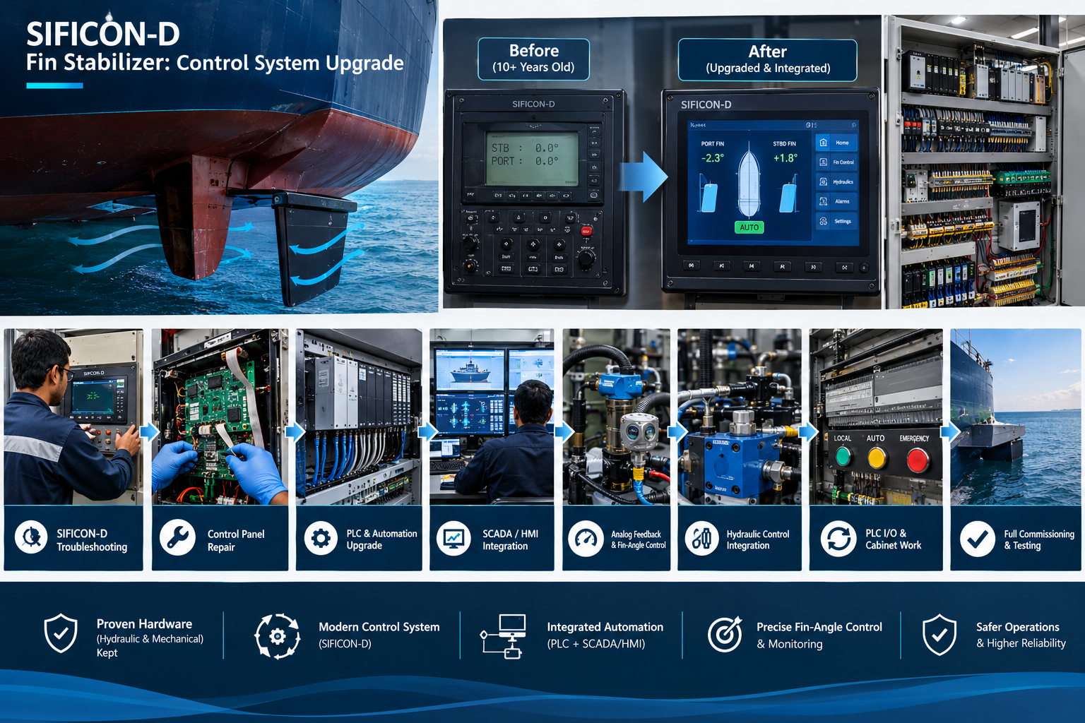 SIFICON-D Fin Stabilizer: Control System Upgrade