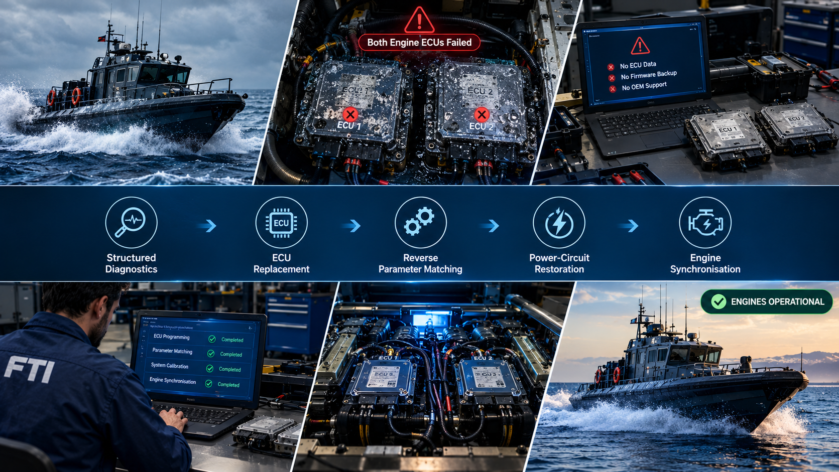 Military-Grade Rescue Boat: Dual ECU Recovery